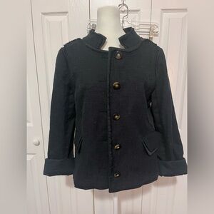 Tory Burch Tweed Blazer Black Size 10